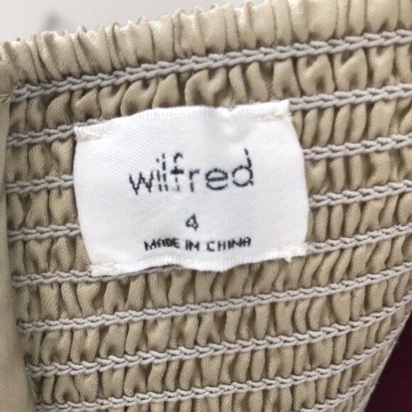 Wilfred Aritzia Skye Golden Mini Dress Size 4 - Picture 8 of 12